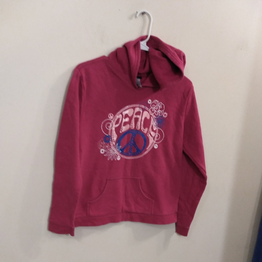 Joe Boxer Pink Peace -Peace Sign Hoodie Size XL (1
